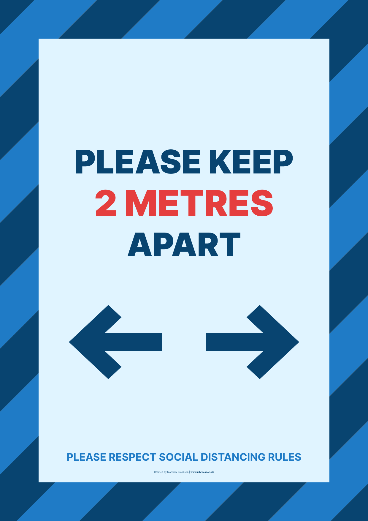 Keep distance social-distancing poster